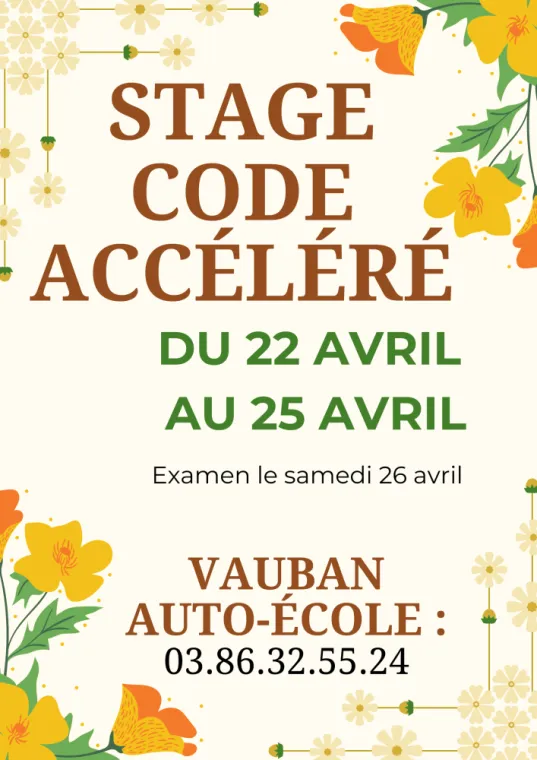 Passer son code en accéléré pendant les vacances en avril à Auxerre, Auxerre, Vauban-Fourier auto-moto école